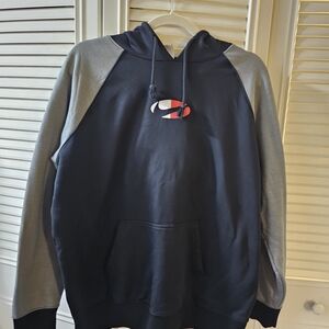 Nike Black and Gray Men's Hoodie